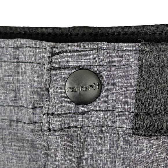 Carhartt Force Twill Straight Leg Srub Pants Mens 2XL Charcoal Gray Cargo C55106 - Picture 4 of 12